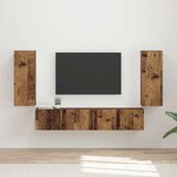  Set omare za televizijo na steni 4 pcs Star les Konstruiran les, (5000132662) | Shoptok.si