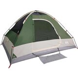 vidaXL Šotor za kampiranje za 4 osebe zelen vodoodporen | Shoptok.si