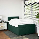  box spring s madracem tamnozeleni 120x190 cm baršunasti | shoptok.hr