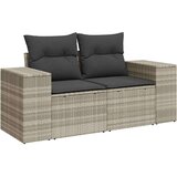vidaXL 8-dijelni set vrtnih sofa od poliratana s jastucima svjetlosivi | shoptok.hr