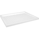 vidaXL Tuš kad s pikami bela 80x100x4 cm ABS, (20684048) | Shoptok.si