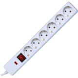 Home Podaljšek z zaščito, 6 vtičnic, 1.5mm², 1.5 met - NVT 06K/WH | Shoptok.si