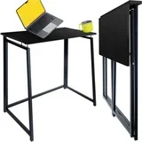 sklopivi stol za laptop 80 x 40 x 75 cm, crni