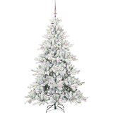  Umjetno božićno drvce s nogom Bijelo 180 cm PVC i čelik | shoptok.hr