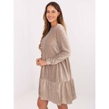Sublevel Dress-D10040Z30289-dark beige Cene