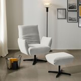 Dieter Knoll FOTELJ, bela tekstil | Shoptok.si