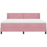 Krevet s opruga kutije Ružičasta 200 x 180 cm Baršun | Eponuda.com
