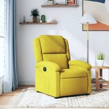 vidaXL Naslanjač rumen žamet | Shoptok.si