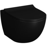 Vitra 120-083R009 Sento črna WC deska z mat zaključkom s počasnim zapiranjem "Soft Close" | Shoptok.si