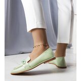 Gemre Green loafers decorated with a chain Bobbie | Shoptok.si