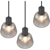  Črna viseča svetilka s steklenim senčilom ø 37 cm Tarifa – | Shoptok.si