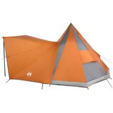Tipi šator s krovom Siva i narančasta 510 x 690 x 330 cm taft | shoptok.hr