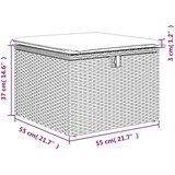 vidaXL 2-dijelni set vrtnih sofa s jastucima bež od poliratana bagrem | shoptok.hr