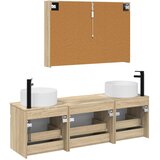  Set ormarića za kupaonicu 4 kom. Hrast sonoma Konstruirano drvo | shoptok.hr