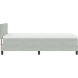  s opruga kutije Svijetlo siva 90 x 200 cm Baršun | shoptok.hr