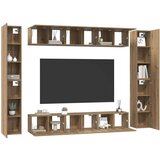  Set TV komoda s policom Zidne Ostalo s pohranom s vratima 10 pcs hrast artisan 30.5 x 30 x 90 cm | shoptok.hr