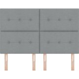 vidaXL LED uzglavlje svijetlo sivo 80 cm tkanina | shoptok.hr
