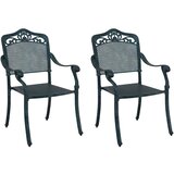  Vrtna stolica 2 pcs Zelena 64 x 62 x 93cm Aluminij | shoptok.hr