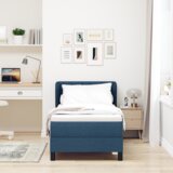 Box Spring Krevet s Madracem Plava 80x200 cm Tkanina | shoptok.hr