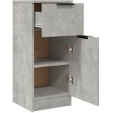  Komoda siva boja betona 30 x 30 x 70 cm od konstruiranog drva | shoptok.hr