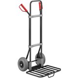 eurokraft pro voziček za prevoz vreč, črne barve, nakladalna površina za pakete šxg 430 x 450 mm, črne barve, z ročajem, pu-kolesa Cene
