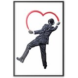  Plakat - Elegant Graffiti Artist 29.7x42 Crni okvir | shoptok.hr