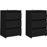  Noćni ormarići 2 kom crni 40 x 35 x 62 5 cm konstruirano drvo | shoptok.hr