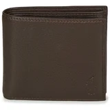 Polo Ralph Lauren Denarnice EU BILL W/ C-WALLET-SMOOTH LEATHER Kostanjeva