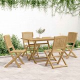  Sklopive vrtne stolice 4 kom 44x50x88 cm masivno drvo bagrema | shoptok.hr