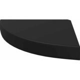  Plutajuće kutne police 4 kom crne 25 x 25 x 3,8 cm MDF | shoptok.hr