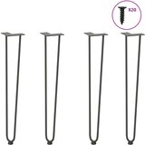  Ukosne noge za konzolne stoliće za konzolni stolić 4 kom. antracit 72 cm puni čelik | shoptok.hr
