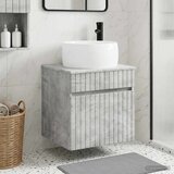  Umivaonik s policom za zid Betonska siva 49 x 44,5 x 66 cm | shoptok.hr