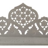 Sobna pregrada s 4 panela siva 160 x 165 cm masivno drvo manga | Eponuda.com