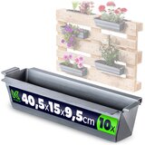 KADAX Cvetlični lončki za europaleto, škatla 40 cm, cvetlični lonček 10 kosov, (5000350733) | Shoptok.si