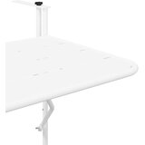  Viseci Balkon Stol Bijelo 60 x 39 x 65 cm Čelik | shoptok.hr