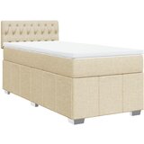 Maison Chic Box spring postelja - Vzmetna postelja z vzmetnico krem 90x200 cm blago SL11370, (21883690) Cene