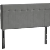 vzglavje poliester, kovina 140D x 10Š x 106–126V cm sivo, (5000234854)