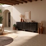 MOME Crna komoda od masivnog manga 200x80x40 cm Inaya – | shoptok.hr