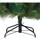 vidaXL Umjetno božićno drvce s nogom Zelena 210 cm PVC, čelik | shoptok.hr
