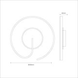  LED plafonsko svetlo LORENZO LED/22W/230V, prečnik 50 cm, crno | Eponuda.com