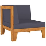 vidaXL Modularna kutna sofa i tamnosivi jastuci masivno bagremovo drvo Cijene