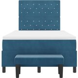 Box spring krevet Tamno plava 120 x 200 cm Baršun | shoptok.hr