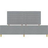  Krevetna konstrukcija Svjetlosiva 200 x 200 cm tkanina | shoptok.hr