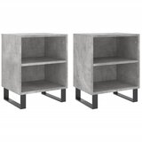 Maison Chic Dvo delni komplet Nočne omarice - Nočne mize betonsko siva 40x30x50 cm inženirski les, (21689689) | Shoptok.si