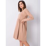 RUE PARIS Dress-RV-SK-6008.19X-camel | Shoptok.si