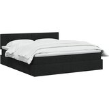  Krevet s madracem i skladištem Crna 140 x 190 cm Baršun | shoptok.hr