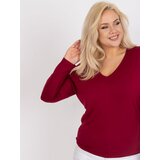 RELEVANCE Blouse-RV-BZ-7302.23-burgundy | Shoptok.si