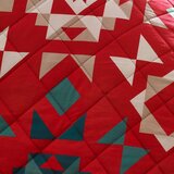 Catherine Lansfield Rdeče prešito pregrinjalo 220x230 cm Patchwork – | Shoptok.si