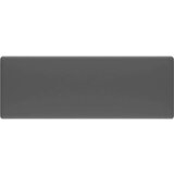 vidaXL Razkošen umivalnik kvadraten mat temno siv 41x41 cm keramika | Shoptok.si
