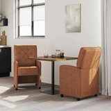 vidaXL Trpezarijske stolice 2 pcs Smeđa 58 x 67 x 97 cm Umjetna koža | shoptok.hr